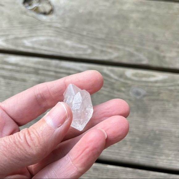 Double Terminated Twin Herkimer Diamond Crystal - Picture 9 of 17